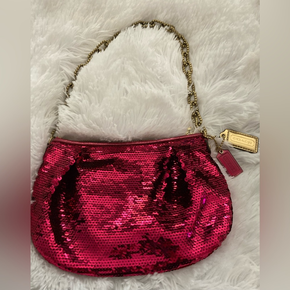- Coach pink sequin evening bag- gorgeous💖